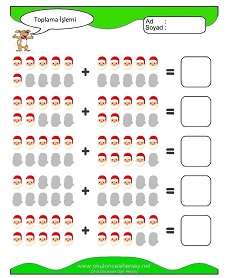 Toplama İşlemi Çalışma Sayfaları
